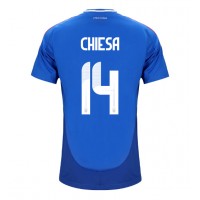 Echipament fotbal Italia Federico Chiesa #14 Tricou Acasa European 2024 maneca scurta